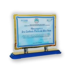 Placa para Homenagem - 01